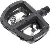 Pedały rowerowe - Wellgo 1 para pedałów MTB platforma/klips aluminiowa oś Cr-Mo W43 czarny 35571/54 - miniaturka - grafika 1