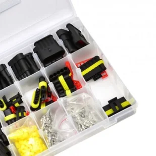 GEKO Zestaw wtyków złączy elektrycznych 424 sztuki 3784 G02929 - Pozostałe wyposażenie warsztatu - miniaturka - grafika 3