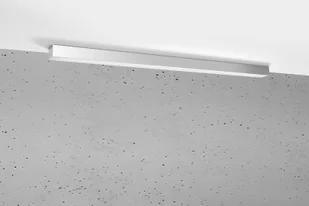 Thoro Nowatorska Lampa PLAFON PINNE 1150 ALUMINIUM/SREBRNY/SATYNA Minimalistyczny Design Lampa Sufitowa Natynkowa Moduł LED Zimna Barwa Światła Oświetlenie do Salonu Sypialni Biura Oprawa THORO TH.082 - Lampy sufitowe - miniaturka - grafika 4