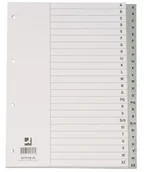 Przekładki do segregatorów - Q-Connect Przekładki A4 szare A-Z KF01817 - miniaturka - grafika 1