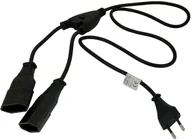 Kable komputerowe i do monitorów - Akyga Kabel zasilający AK-RD-05A Gniazdo typ C C7 VDE 1,2m kolor czarny - miniaturka - grafika 1