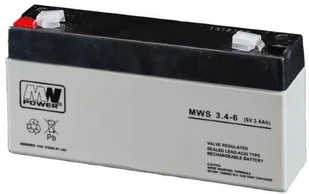 MW Power Akumulator AGM MWS 3.4-6 6V 3.4Ah T1 - Akumulatory ogólnego zastosowania - miniaturka - grafika 5