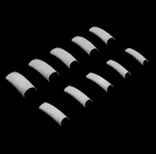 Sztuczne paznokcie i akcesoria - Allepaznokcie Tipsy białe krótka kieszonka nr 10 60 szt - miniaturka - grafika 1