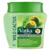 Maski do włosów - Dabur Maska do włosów Dziki Kaktus Multivitamin Hot Oil Vatika Dabur 500 ml- włosy wypadające i łamliwe - miniaturka - grafika 1