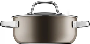 WMF Garnek niski z pokrywką Fusiontec Mineral, brązowy, srebrny, 2,4 l - Garnki - miniaturka - grafika 2
