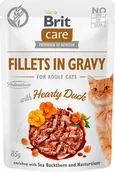 Mokra karma dla kotów - Brit Care Cat Fillets in Gravy with Hearty Duck 24x85 g # z wartością produktów powyżej 89zł! - miniaturka - grafika 1