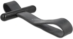 DeLock Delock Opaski kablowe z gumową szlufką, czarne 18337 - Zabezpieczenia do laptopów - miniaturka - grafika 2