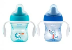 Chicco Chicco Kubek Niekapek z Ustnikiem dla Chłopca 6m+ Kubek Chicco z twardym ustnikiem 200 ml TOW008448 - Kubki dla dzieci - miniaturka - grafika 2