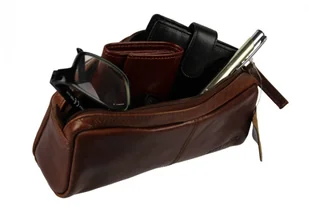 BETLEWSKI (PL) Skórzana Saszetka Prostokątna BETLEWSKI (PL) Etui Uniwersalne PBS-319 - Kosmetyczki, organizery i kuferki - miniaturka - grafika 11