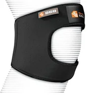 Unihokej - Shock Doctor Podpórki shockdoctor dorosłych ochraniacze na kolana Bandaż na kolana rzepka Justier Bar ze Pads, czarny, S/M 868-BK-S/M_Black_S/M - miniaturka - grafika 1
