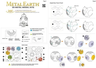 Metal Earth Fascinations model do składania Star Wars BB-8 BB8 - Modele do sklejania - miniaturka - grafika 7