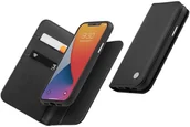 Etui i futerały do telefonów - Moshi Overture - Etui 2w1 iPhone 12 Pro Max z kieszeniami na karty + stand up (system SnapTo) (Jet Black) - miniaturka - grafika 1