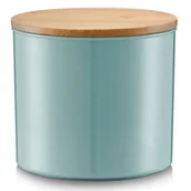 Pudła i pojemniki do przechowywania - Zeller ZELLER PS OZDOBNY POJEMNIK DO PRZECHOWYWANIA Z POKRYWKĄ 12,5 CM MORSKI DREWNO BAMBUSOWE 25396 - miniaturka - grafika 1