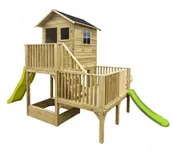 Altany ogrodowe - 4iQ Domek Ogrodowy Dla Dzieci Hubert Z Dwoma Ślizgami - miniaturka - grafika 1