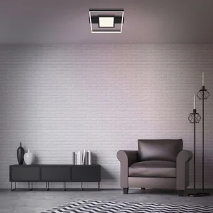 Briloner Lampa sufitowa LED 3028, kątowa, czarna, 2-pkt. - Lampy sufitowe - miniaturka - grafika 2