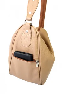 ELKOR (PL) Plecak Skórzany ELKOR (PL) Jowita De Luxe Skóra Naturalna Licowa CAPPUCINO - Torebki damskie - miniaturka - grafika 6