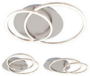 Briloner Lampa sufitowa LED Frames dwa pierścienie obrotowa - Lampy sufitowe - miniaturka - grafika 4