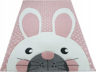 Dywan Forkids 3D 120x170 króliczek zajączek różowy - Dywany dla dzieci - miniaturka - grafika 3