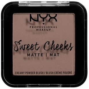 NYX Professional Makeup Sweet Cheeks Creamy Powder Blush Matte So Taupe - Róże do policzków - miniaturka - grafika 2