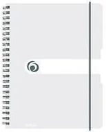 Szkolne artykuły papiernicze - Herlitz Brulion na spirali A5/80K kratka transparent(2szt) - miniaturka - grafika 1