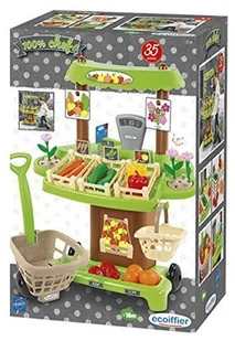 Ecoiffier Sklep z warzywami i owocami 35 akcesoriów 1741 - Zabawy w naśladowanie dorosłych - miniaturka - grafika 3