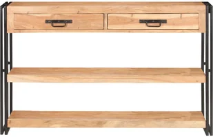 vidaXL Szafka, 120x30x75 cm, lite drewno akacjowe 321803 - Szafki do salonu - miniaturka - grafika 3