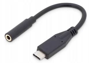 Digitus Adapter USB USB-C MiniJack 3.5 mm 0.2m Czarny AK-300321-002-S AK-300321-002-S - Adaptery i przejściówki - miniaturka - grafika 2