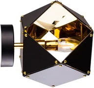 Lampy ścienne - Step into design Kinkiet 15,5cm Step into design New Geometry-1 czarno-złoty ST-8861-1 + 20 zł na pierwsze zakupy ST-8861-1 - miniaturka - grafika 1