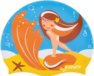 Pływanie - Finis mermaid silicone cap starfish niebiesko/pomarańczowy - miniaturka - grafika 1