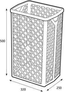 Katrin Inclusive ażurowy pojemnik na odpady 40 L Biały 4287 - Kosze na śmieci - miniaturka - grafika 2