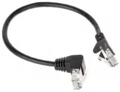 Kable - ABCVISION Patchcord RJ45/0.25-PK/B czarny kat.5e 0.25m RJ45/0.25-PK/B - miniaturka - grafika 1