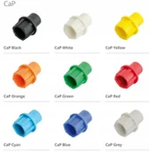 Akcesoria TV-SAT - Paczka gumek CaP System 10szt. mix kolorów - miniaturka - grafika 1