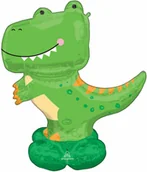 Urodziny dziecka - Amscan Balon foliowy stojący Dinozaur Tyranozaur - 137 cm - 1 szt. 4292311 - miniaturka - grafika 1