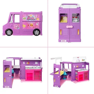 Barbie Foodtruck zestaw do kreatywnej zabawy GMW07 GMW07 - Akcesoria dla lalek - miniaturka - grafika 4