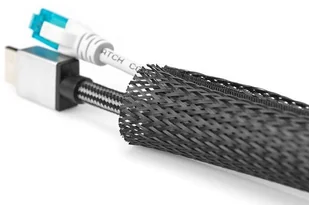 Digitus Maskownica taśmowa do okablowania na rzepy elastyczna regulowana 2m czarna DA-90507 - Pozostałe akcesoria sieciowe - miniaturka - grafika 3