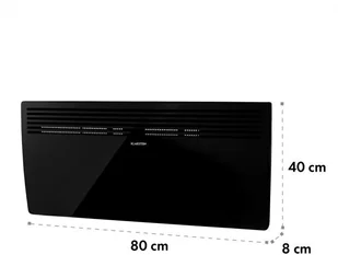 Klarstein Klarstein Hot Spot Slimcurve Grzejnik 80 x 40 cm 40 m 2000 W 540°C IP24 kolor czarny ACO7-HS Slimcurve BK - Ogrzewanie przenośne - miniaturka - grafika 8