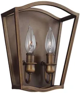 Lampy ścienne - Feiss Ścienna LAMPA antyczna FE-YARMOUTH-2W Elstead metalowa OPRAWA antyczny kinkiet klatka brąz FE-YARMOUTH-2W - miniaturka - grafika 1