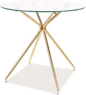 Signal STÓŁ AZALIA TRANSP./ ZŁOTY STELAŻ FI 80 AZALIATZLFI80 - Stoły Signal STÓŁ AZALIA TRANSP./ ZŁOTY STELAŻ FI 80 AZALIATZLFI80 - Stoły - miniaturka - grafika 1