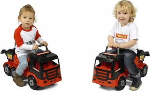 Wader QT MAMMOET Samochód Ciężarówka Jeździk Pchacz Wywrotka z kaskiem + zestaw do piasku 57082 - Jeździki dla dzieci Wader QT MAMMOET Samochód Ciężarówka Jeździk Pchacz Wywrotka z kaskiem + zestaw do piasku 57082 - Jeździki dla dzieci - miniaturka - grafika 4