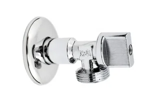 Zawór Kątowy Kulowy Bez Filtra Z Rozetą 1/2 x 3/4 - Zawory i kraniki - miniaturka - grafika 2