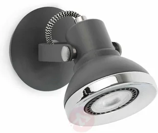 Faro Barcelona Ring Spot ścienny LED Siwy, 1-punktowy 40551 - Lampy ścienne - miniaturka - grafika 4