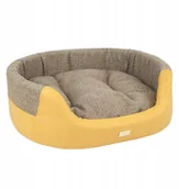 Legowiska dla psów - Ami Play Legowisko Psa Elipsa 2in1 Morgan M żółty - miniaturka - grafika 1