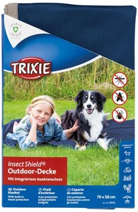 Trixie Koc piknikowy Insect Shield, 70 x 50 cm, granatowy, 28562 - Legowiska dla psów - miniaturka - grafika 3