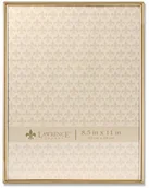 Ramki na zdjęcia - NA Lawrence Frames Lawrence Frames 8,5 x 11 prosta złota metalowa ramka zdjęcia 670081 - miniaturka - grafika 1