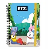 Kalendarze - BT21 - zeszyt, notes A5 120 kartek linia - miniaturka - grafika 1