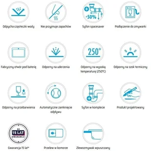 Deante ERIDAN ZQE T103 antarcyt - Zlewozmywaki - miniaturka - grafika 4