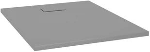 vidaXL Lumarko Brodzik prysznicowy, SMC, szary, 100 x 80 cm 148935 - Brodziki prysznicowe - miniaturka - grafika 2