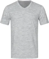 Bluzy narciarskie - super.natural super.natural Base 140 V Neck Tee Men, ash melange XL 2020 Koszulki bazowe termiczne i narciarskie SNM003830-965-XL - miniaturka - grafika 1