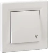 Wyłączniki światła i elektryczne - Schneider Asfora przycisk "światło" hermetyczny podtynkowy pojedynczy IP44 biały EPH0900221 - miniaturka - grafika 1