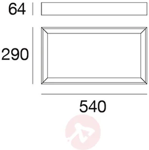 Linea Light Lampa sufitowa LED Tara dimmable, 54 x 29 cm - Lampy sufitowe - miniaturka - grafika 5